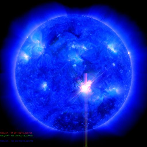 SDO image of the X 2.2 flare. NASA