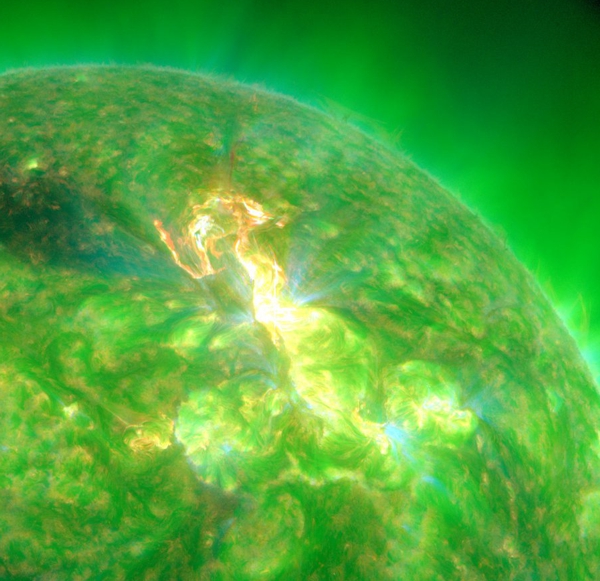 SDO image of the M 8.7 flare. NASA