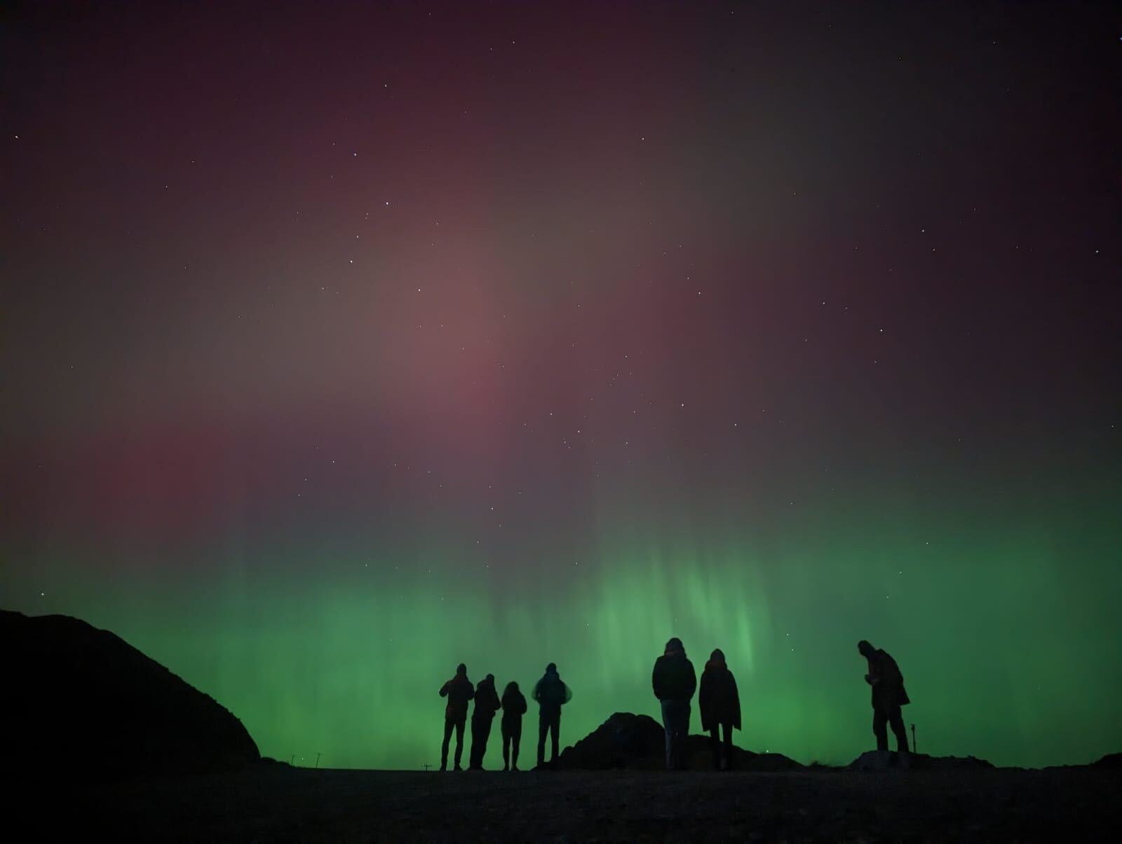 Image of the northern lights from Torridon, Scotland. Credit: Lauren Orr