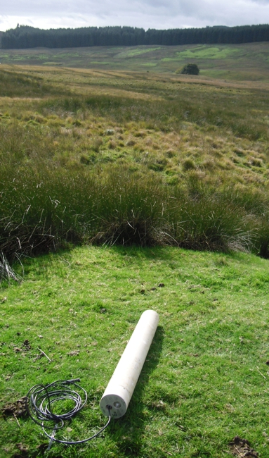 Figure 1: An induction coil at the Eskdalemuir Geophysical Observatory, Scotland, before installation.