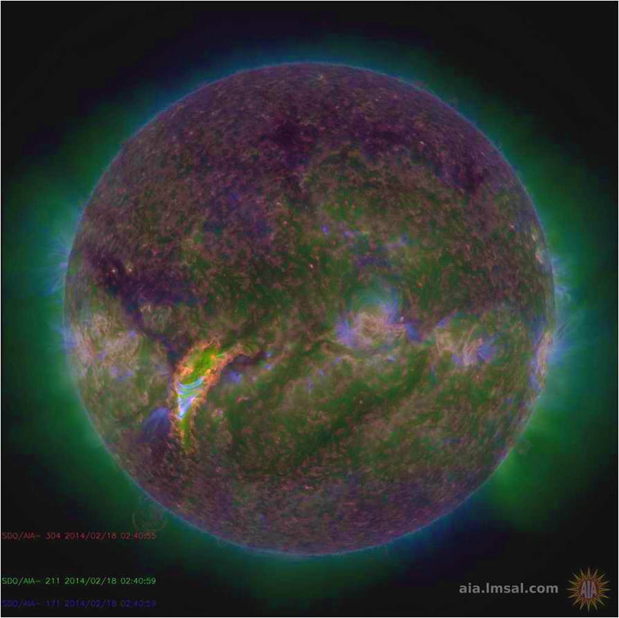SDO image of the Sun. Image NASA/SDO