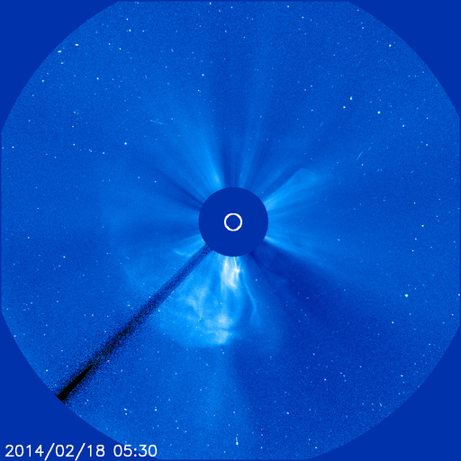 SOHO image of the corona. Image SOHO (NASA/ESA)